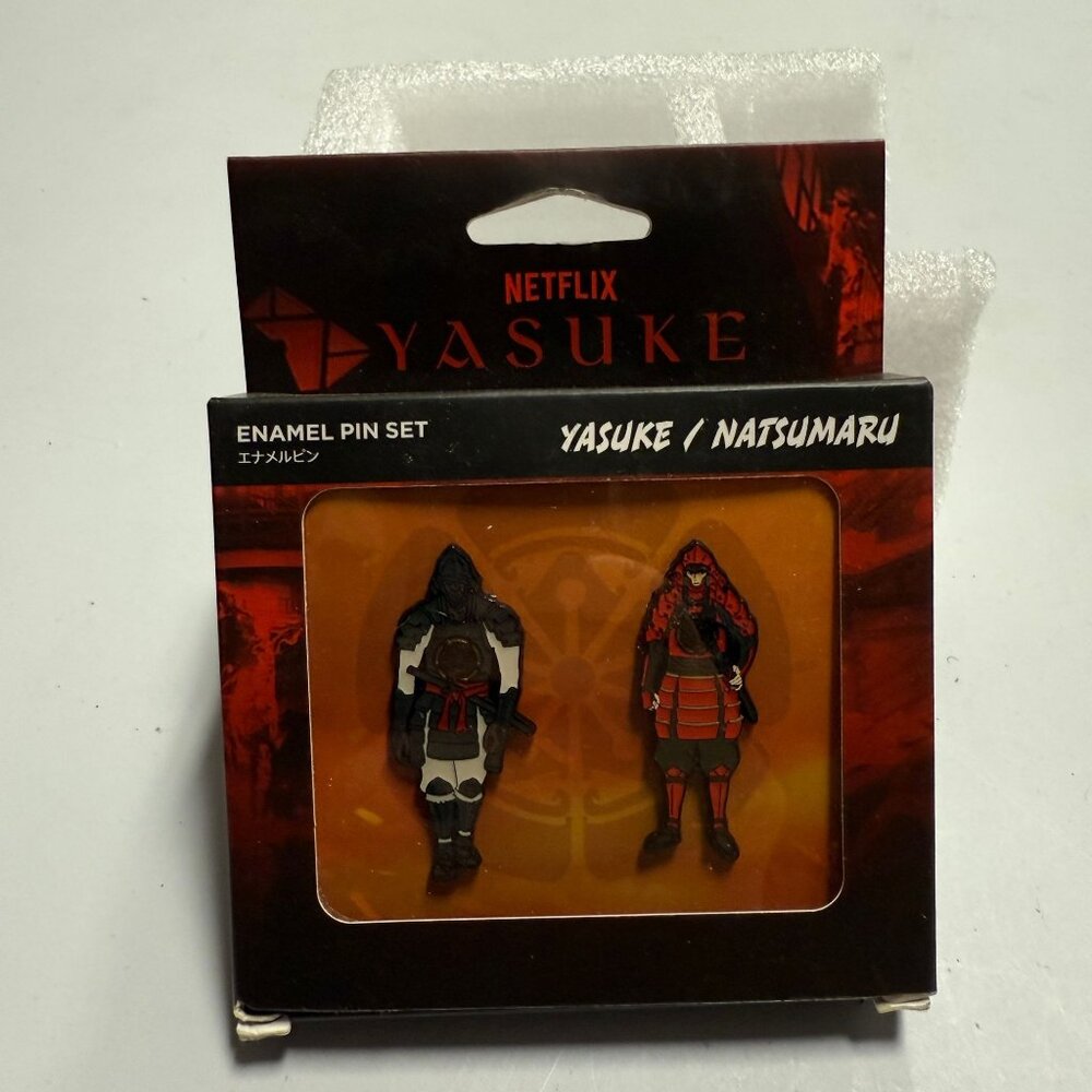 Netflix Yasuke/Natsumaru  Enamel Pin Set